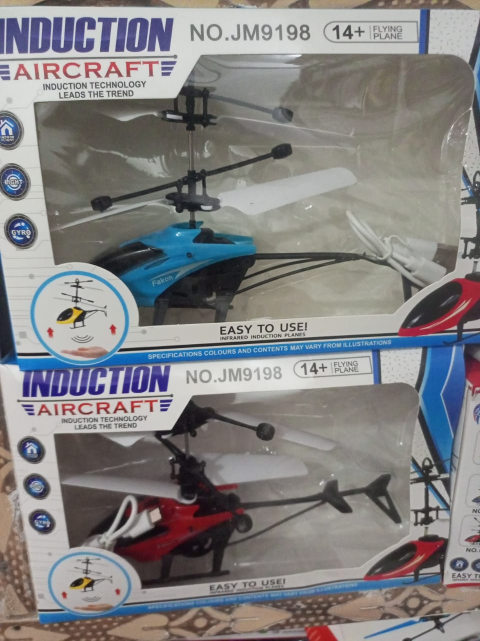 Infrared Induction LED Helicopter – Hand Sensor Controlled & Rechargeable Flying Toy