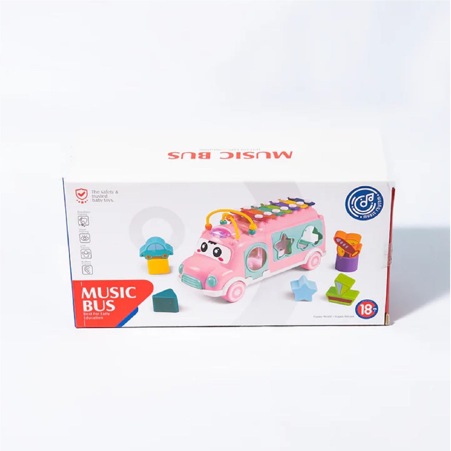 Xylophone Music Bus With Shape Sorter and Puzzles