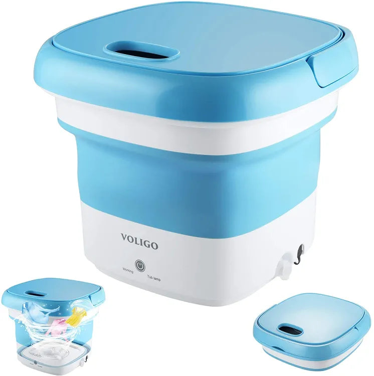 Foldable Mini Washing Machine China imported Heavy Quality (Random Color)