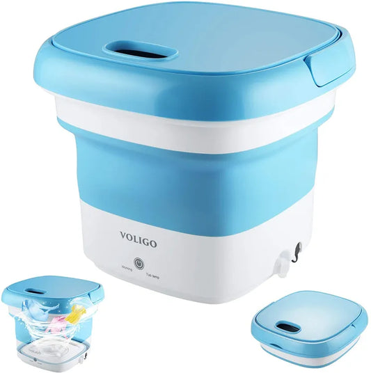 Foldable Mini Washing Machine China imported Heavy Quality (Random Color)