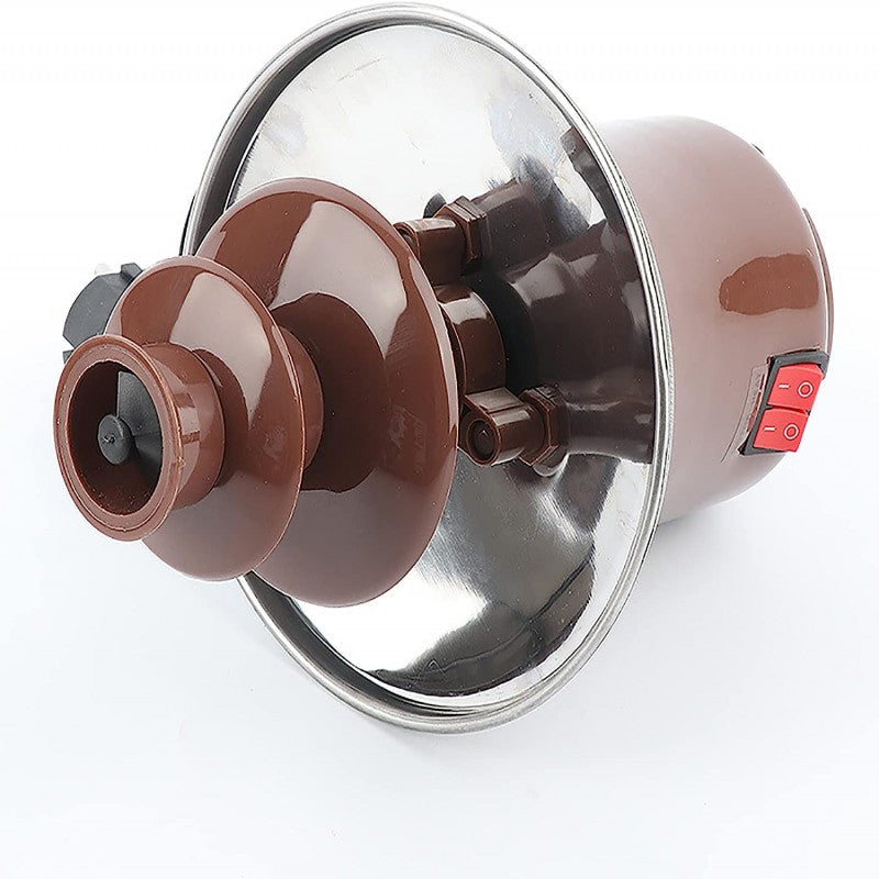 CHOCOLATE FOUNTAIN 3-TIER MINI CHOCOLATE Tower Three Layer MELTING Fondue Pot