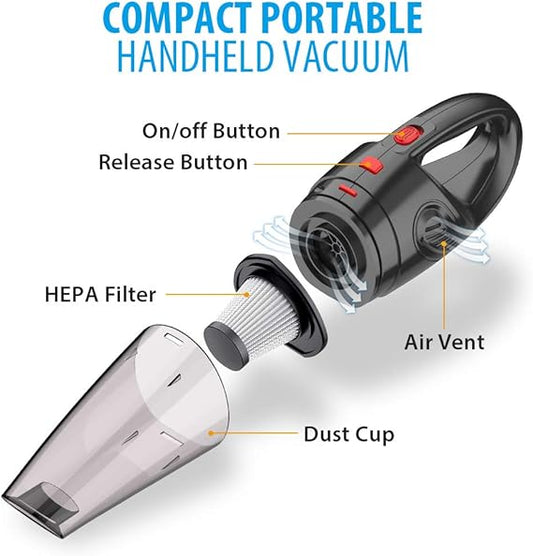 Handheld Vacuum Cleaner For Home and Car