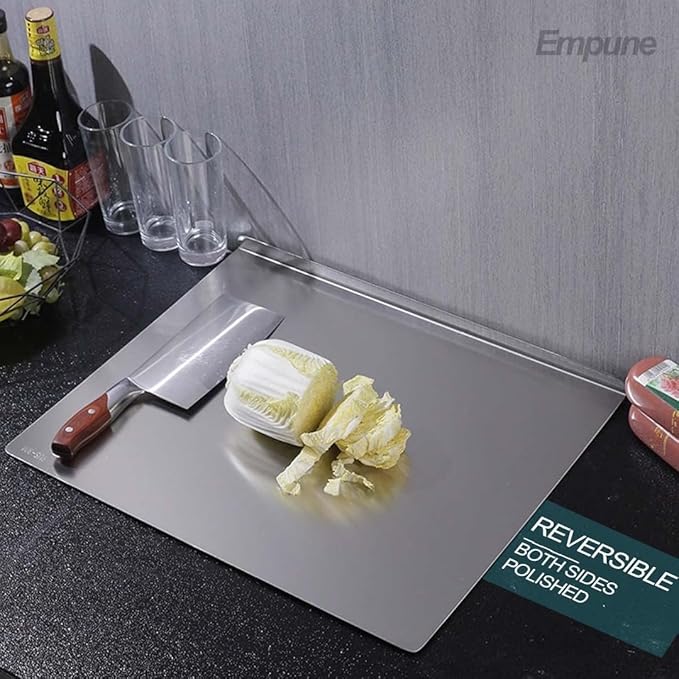 Premium 304 Stainless Steel Chopping Board (40×30cm)