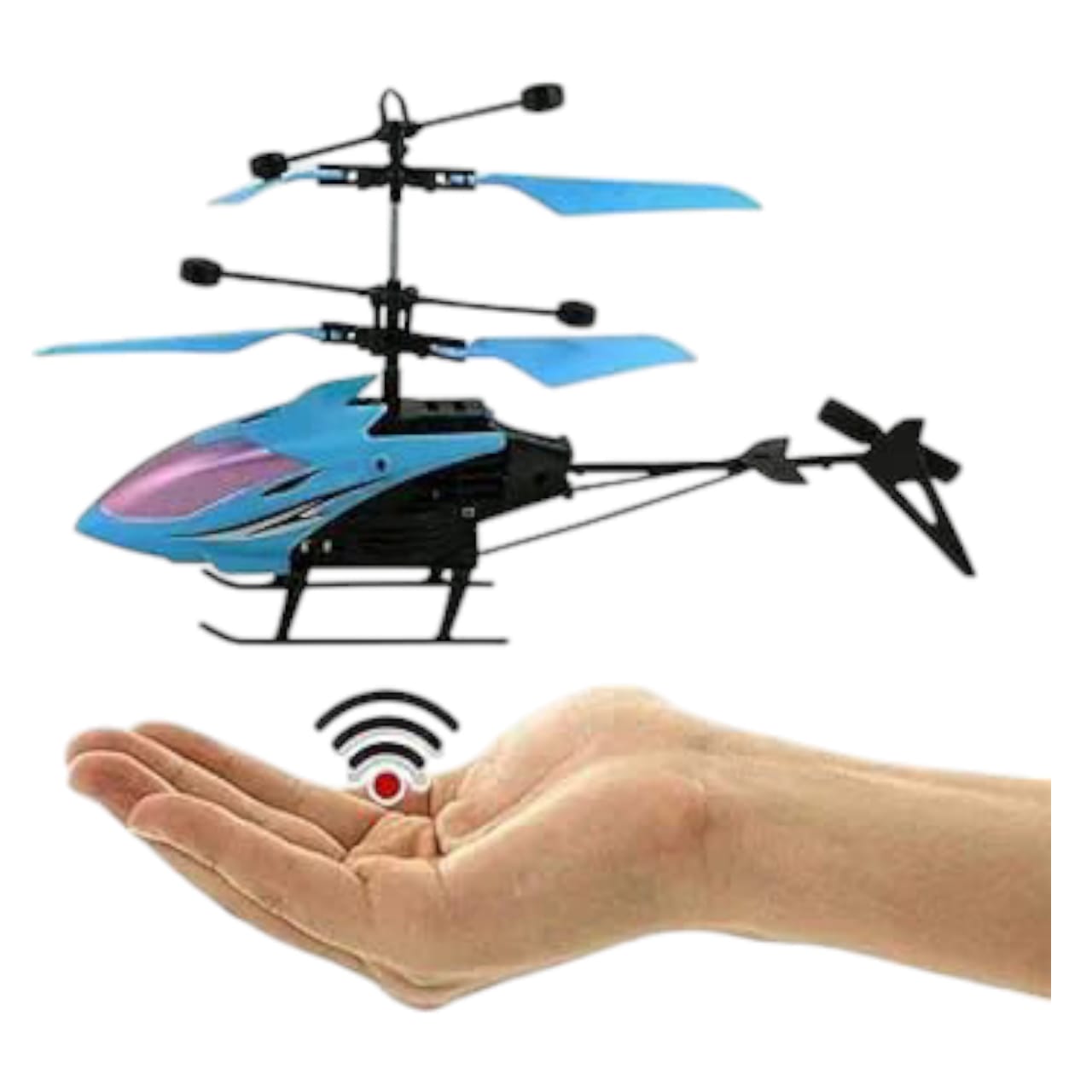 Infrared Induction LED Helicopter – Hand Sensor Controlled & Rechargeable Flying Toy
