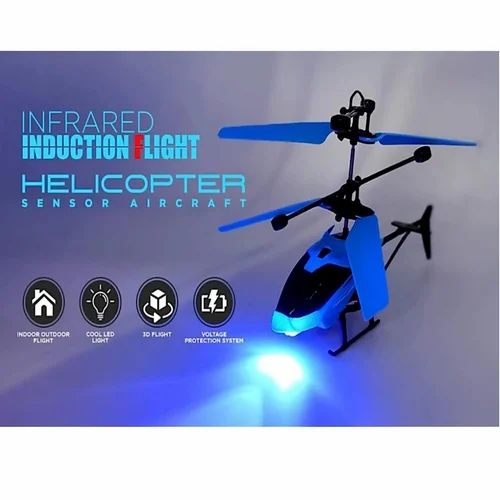 Infrared Induction LED Helicopter – Hand Sensor Controlled & Rechargeable Flying Toy