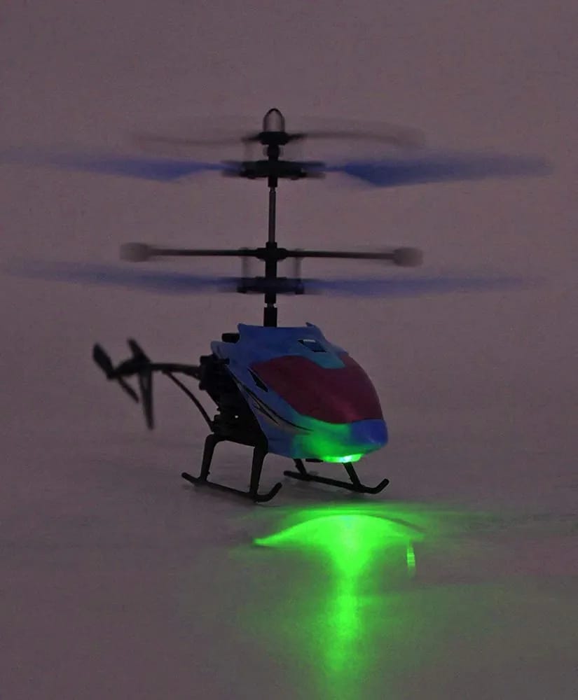 Infrared Induction LED Helicopter – Hand Sensor Controlled & Rechargeable Flying Toy