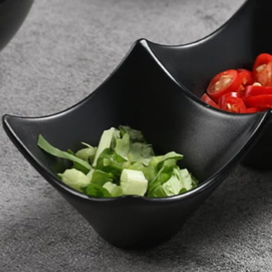 3-Compartment Dipping Sauce Dish – Microwave & Dishwasher Safe (random color)