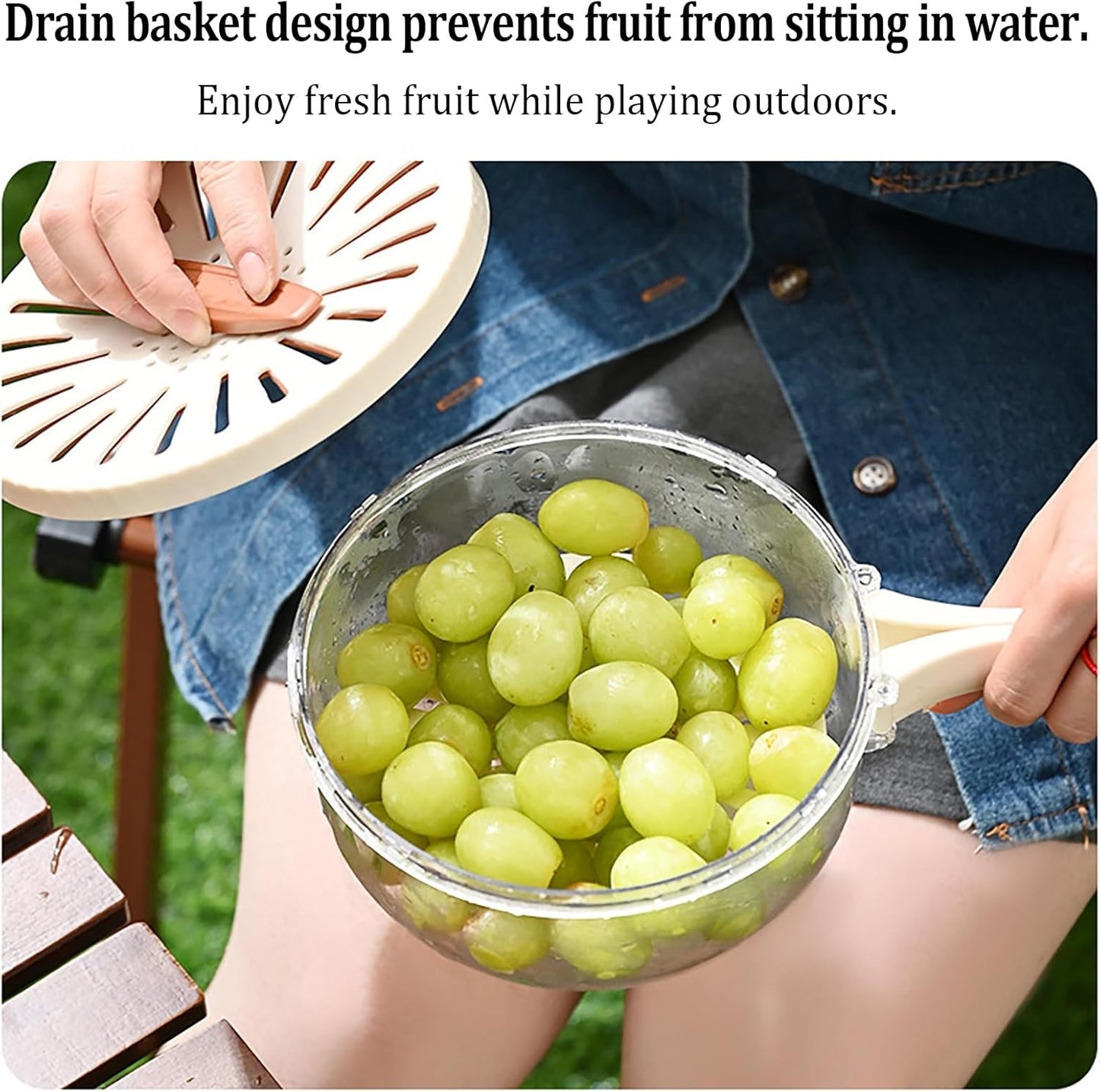 Multi-Functional Vegetable & Fruit Cleaning Basket 1 Piece