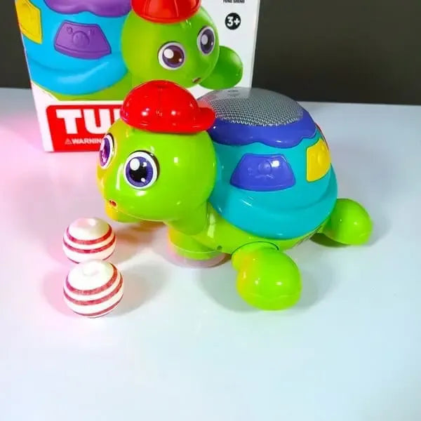 Blow the Ball Turtle Toy with Music & Lights