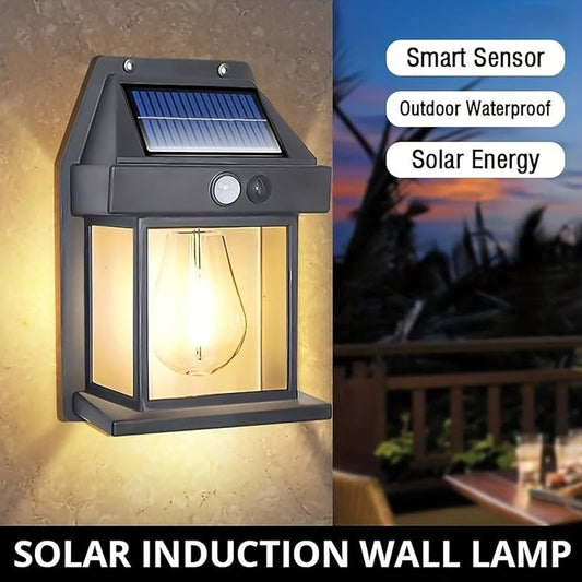 Solar Wall Lamp – Energy-Saving Outdoor Light with Waterproof Design for Home and Garden