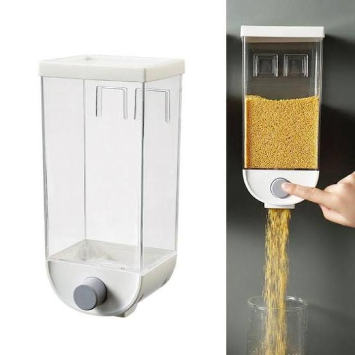 1Pc 1500ml Wall Mounted Rice & Grain Storage Box