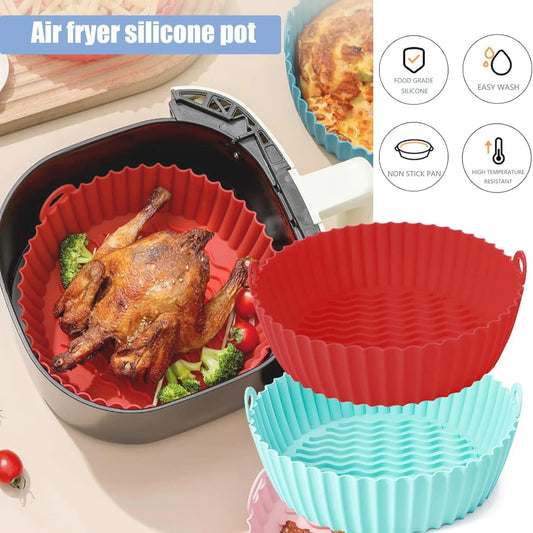 Air Fryer Silicone Liner - 1pc (Random Colour)