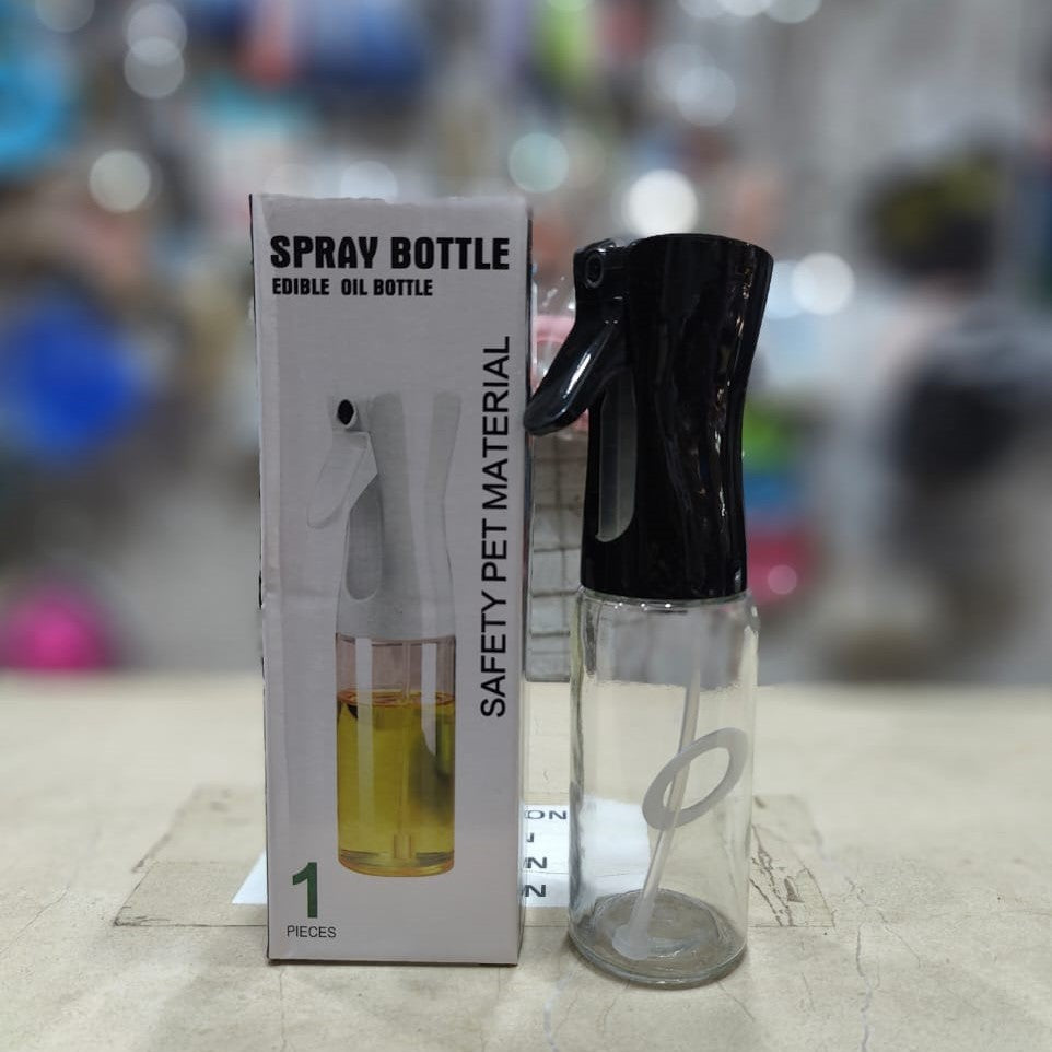 Oil Spray Bottle With Brush | For Air Fryer, Baking & Grilling (Random Colour)
