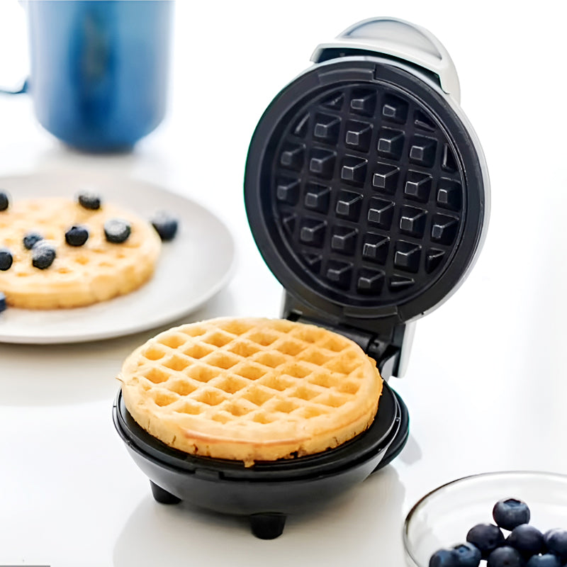 Compact 4-Inch Non-Stick 350-Watt Electric Mini Waffle Maker Machine