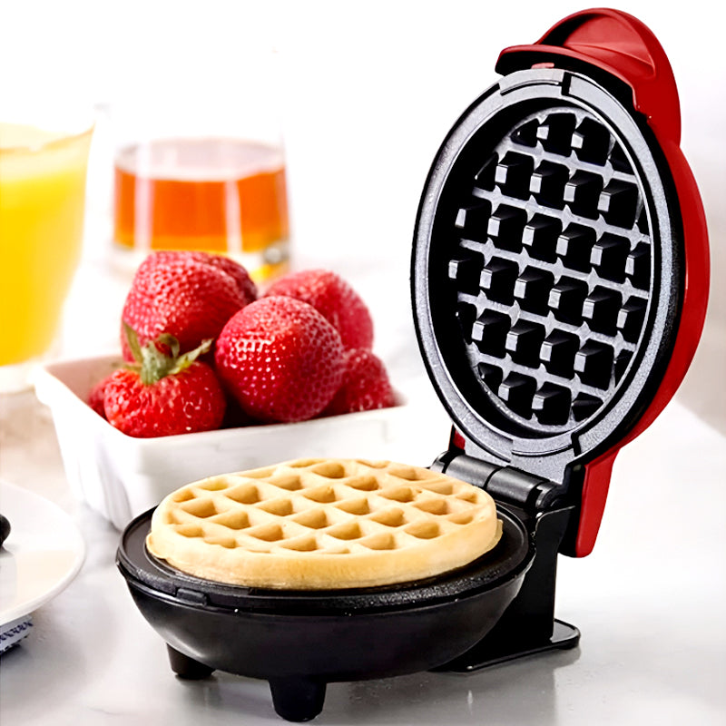 Compact 4-Inch Non-Stick 350-Watt Electric Mini Waffle Maker Machine
