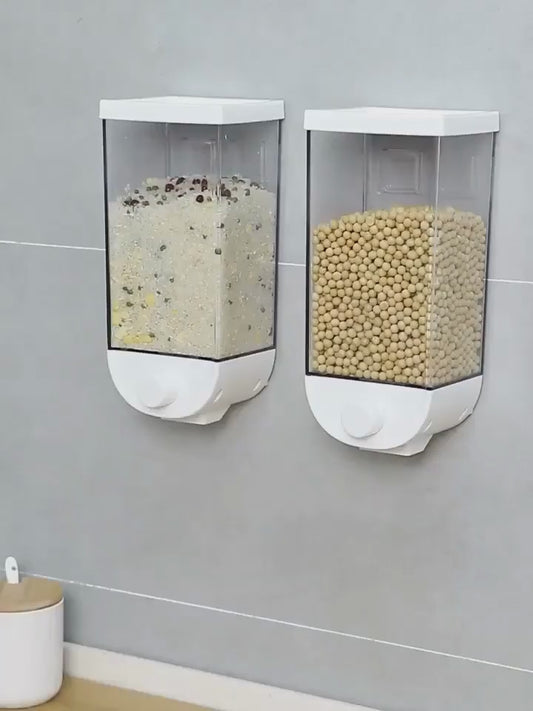 1Pc 1500ml Wall Mounted Rice & Grain Storage Box