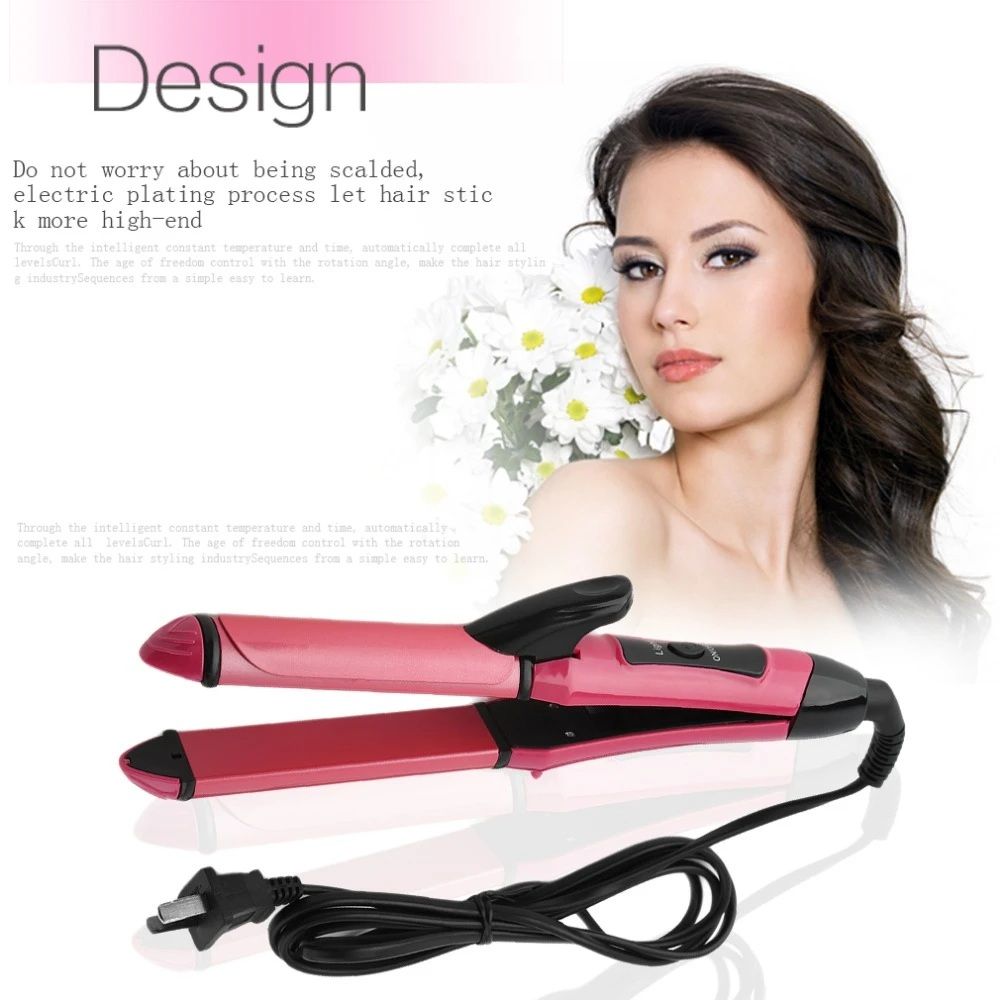2-in-1 Hair Curling and Straightening Set – Professional Styling Tool