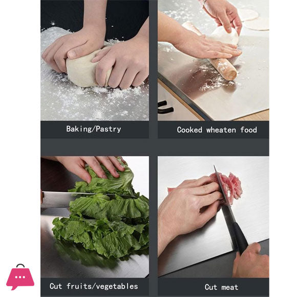 Premium 304 Stainless Steel Chopping Board (40×30cm)